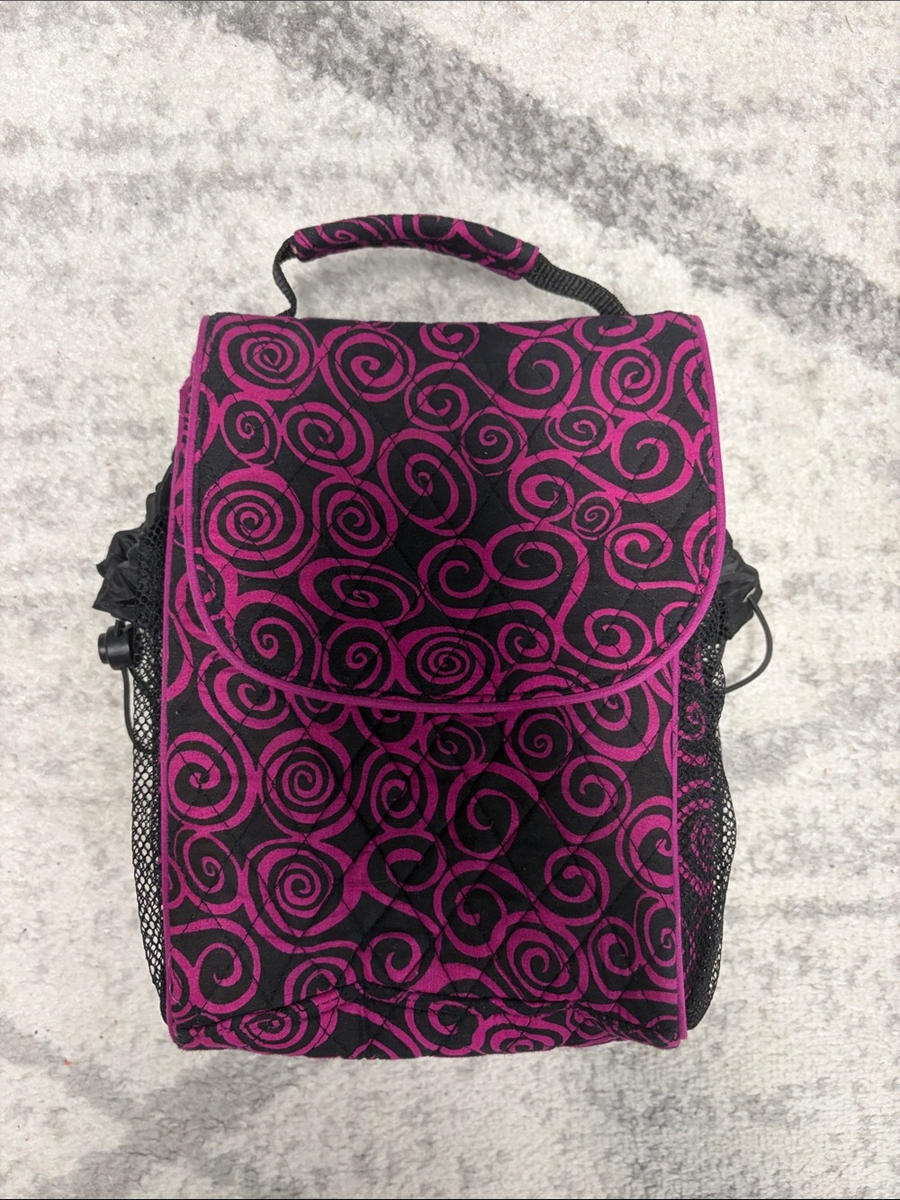 Stylish Pink Swirl Lunch Bag - Women Bags